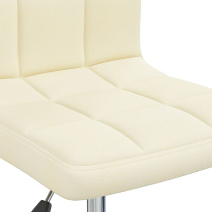 Office chair swivel fabric cream colored