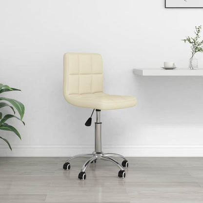 Office chair swivel fabric cream colored