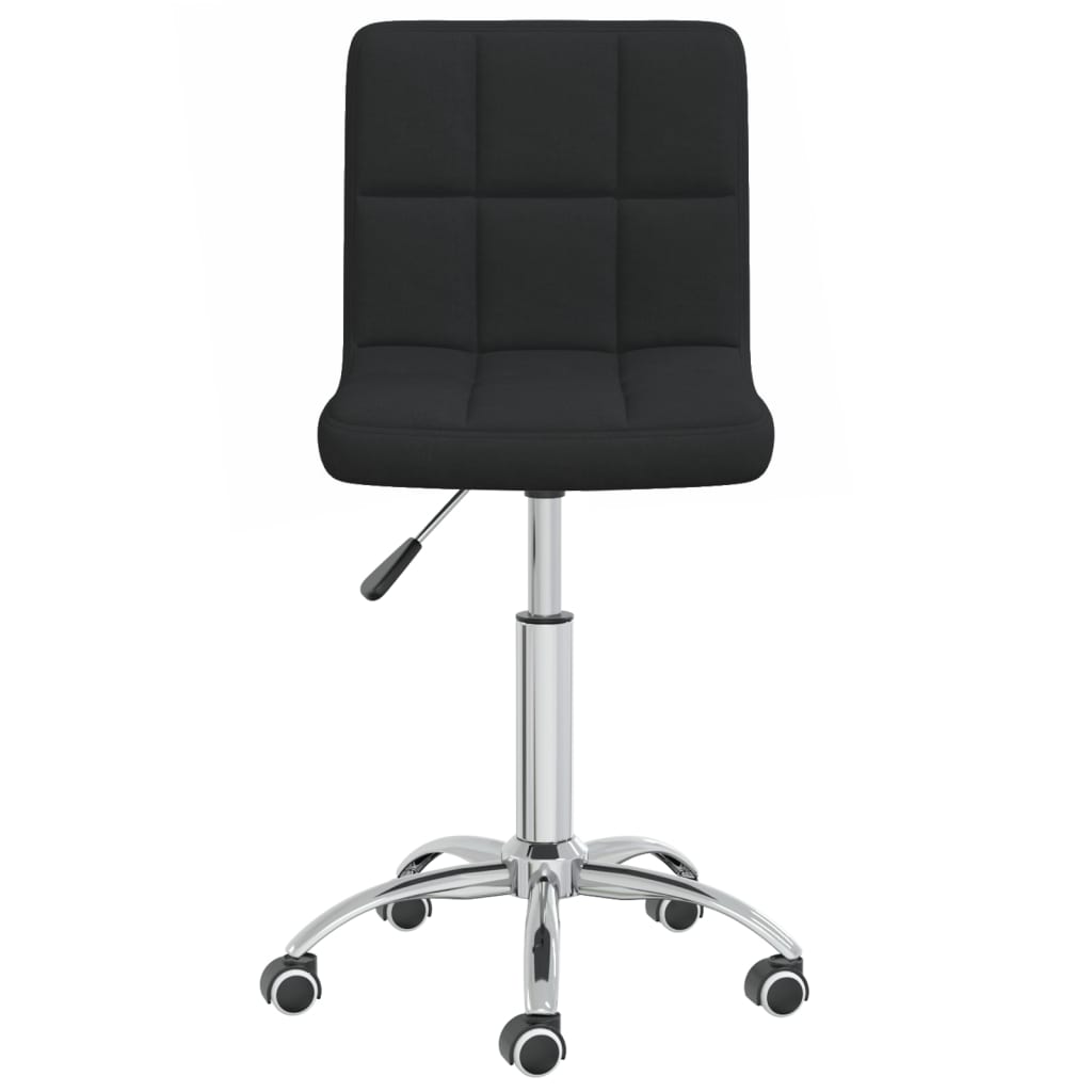 Office chair swivel fabric black