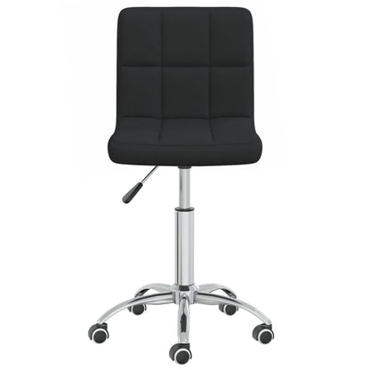 Office chair swivel fabric black