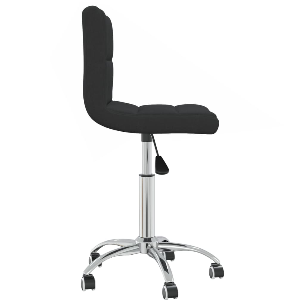Office chair swivel fabric black