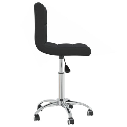Office chair swivel fabric black