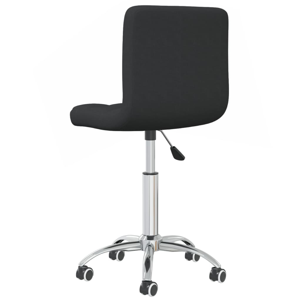 Office chair swivel fabric black