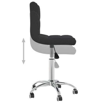 Office chair swivel fabric black