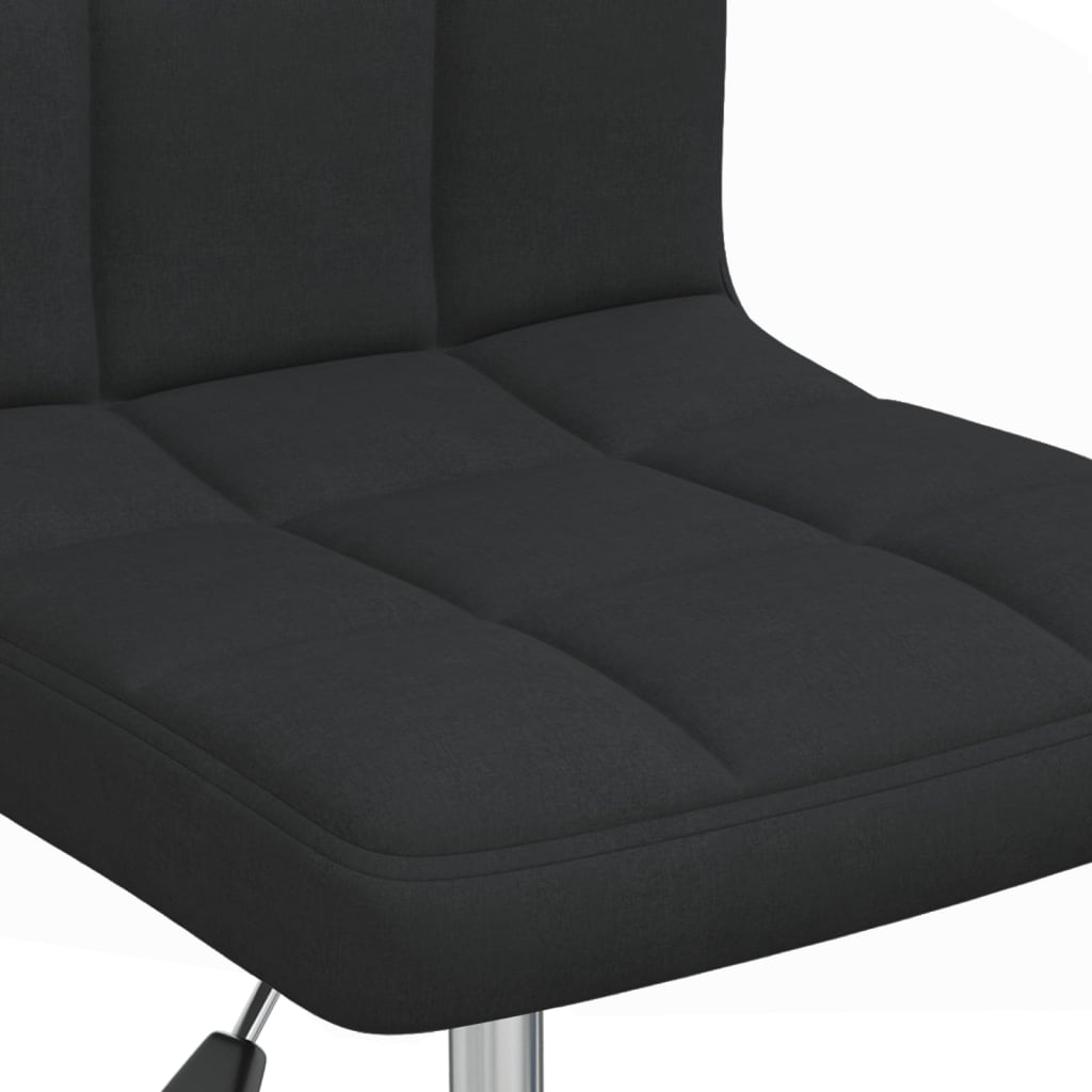 Office chair swivel fabric black