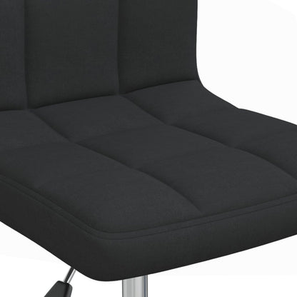 Office chair swivel fabric black