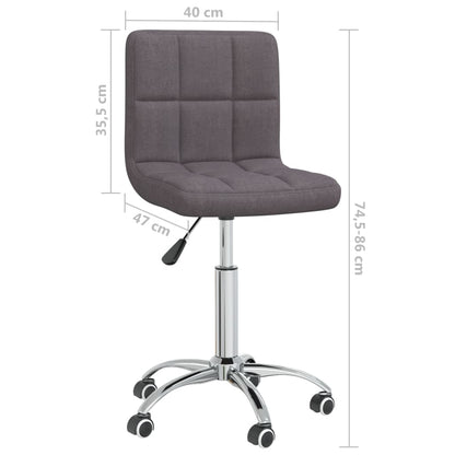 Office chair swivel fabric taupe