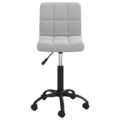 Office chair swivel velvet light gray