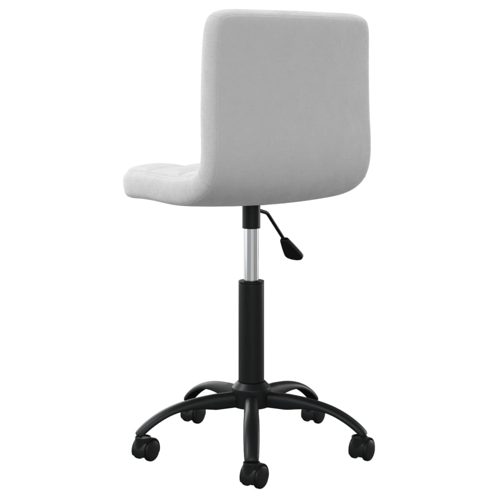 Office chair swivel velvet light gray