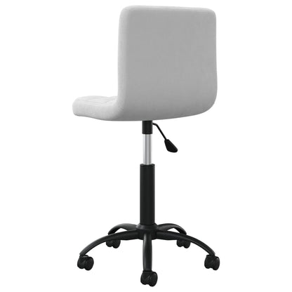 Office chair swivel velvet light gray