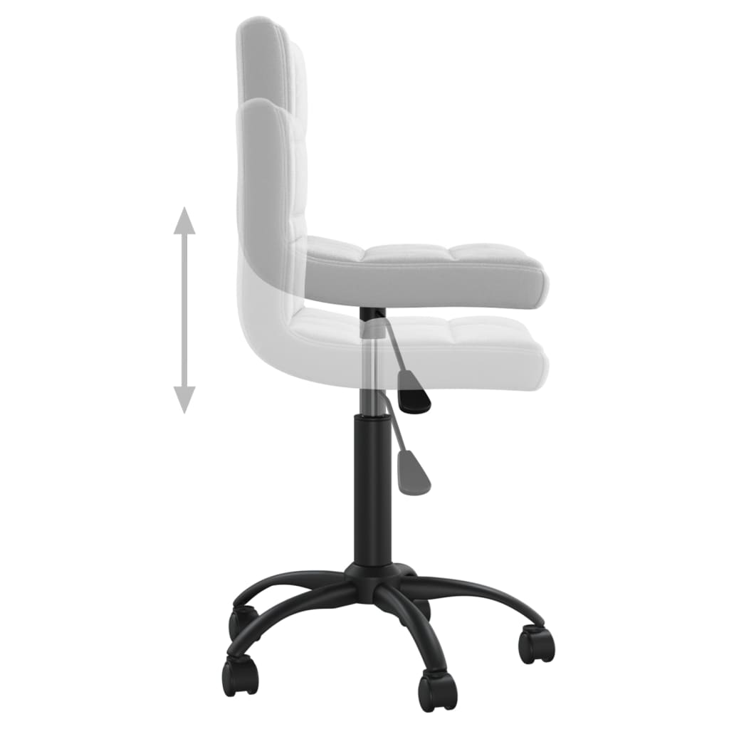 Office chair swivel velvet light gray
