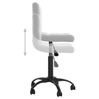 Office chair swivel velvet light gray