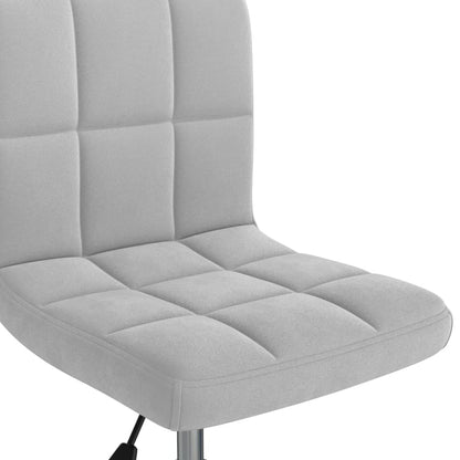 Office chair swivel velvet light gray