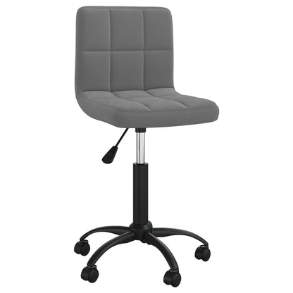 Office chair swivel velvet dark gray