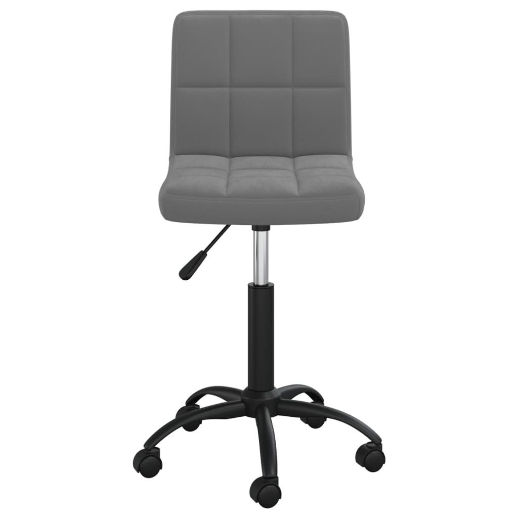 Office chair swivel velvet dark gray