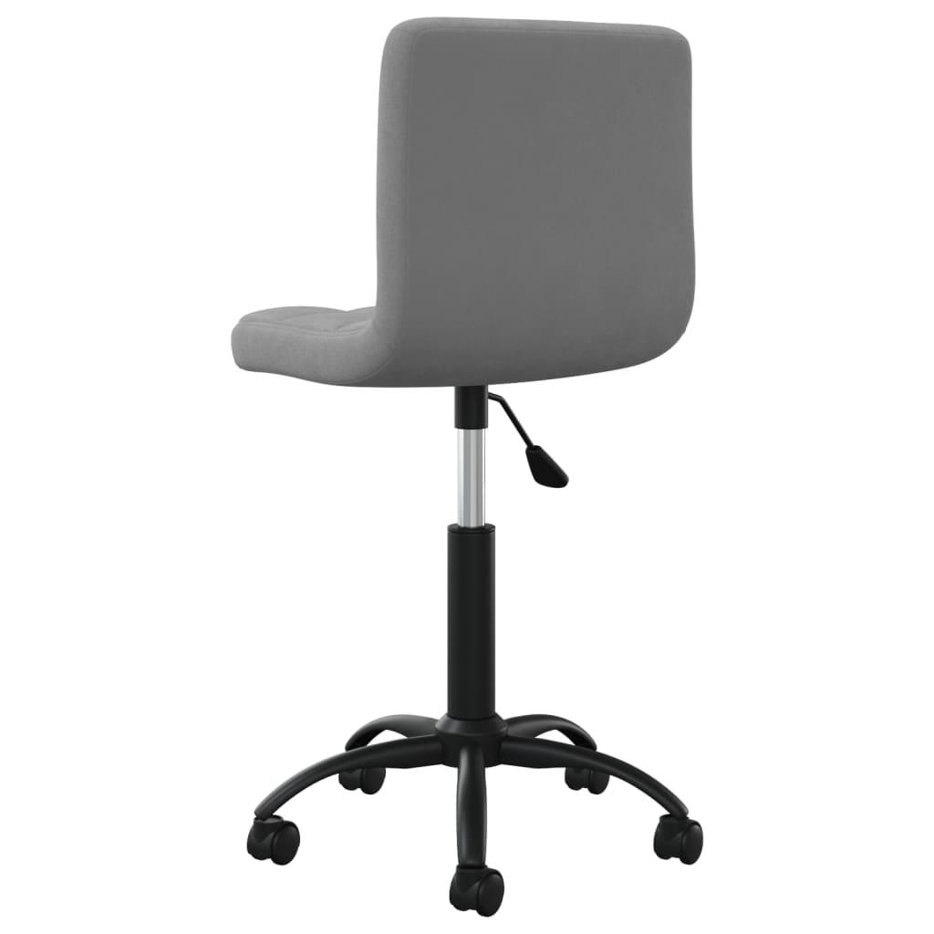 Office chair swivel velvet dark gray