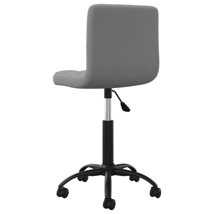 Office chair swivel velvet dark gray