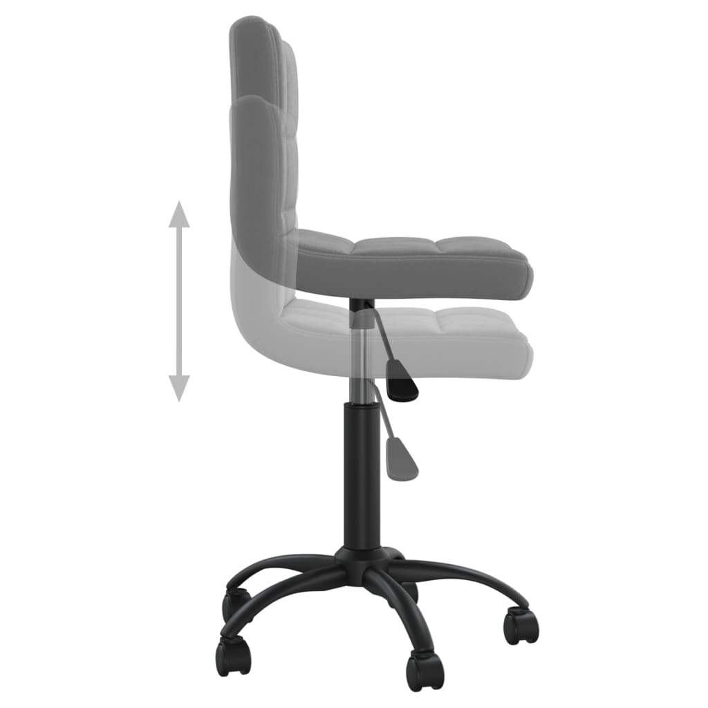 Office chair swivel velvet dark gray