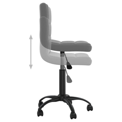Office chair swivel velvet dark gray