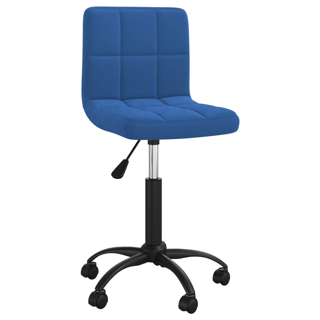 Office chair swivel velvet blue