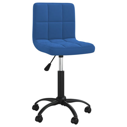 Office chair swivel velvet blue