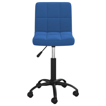 Office chair swivel velvet blue