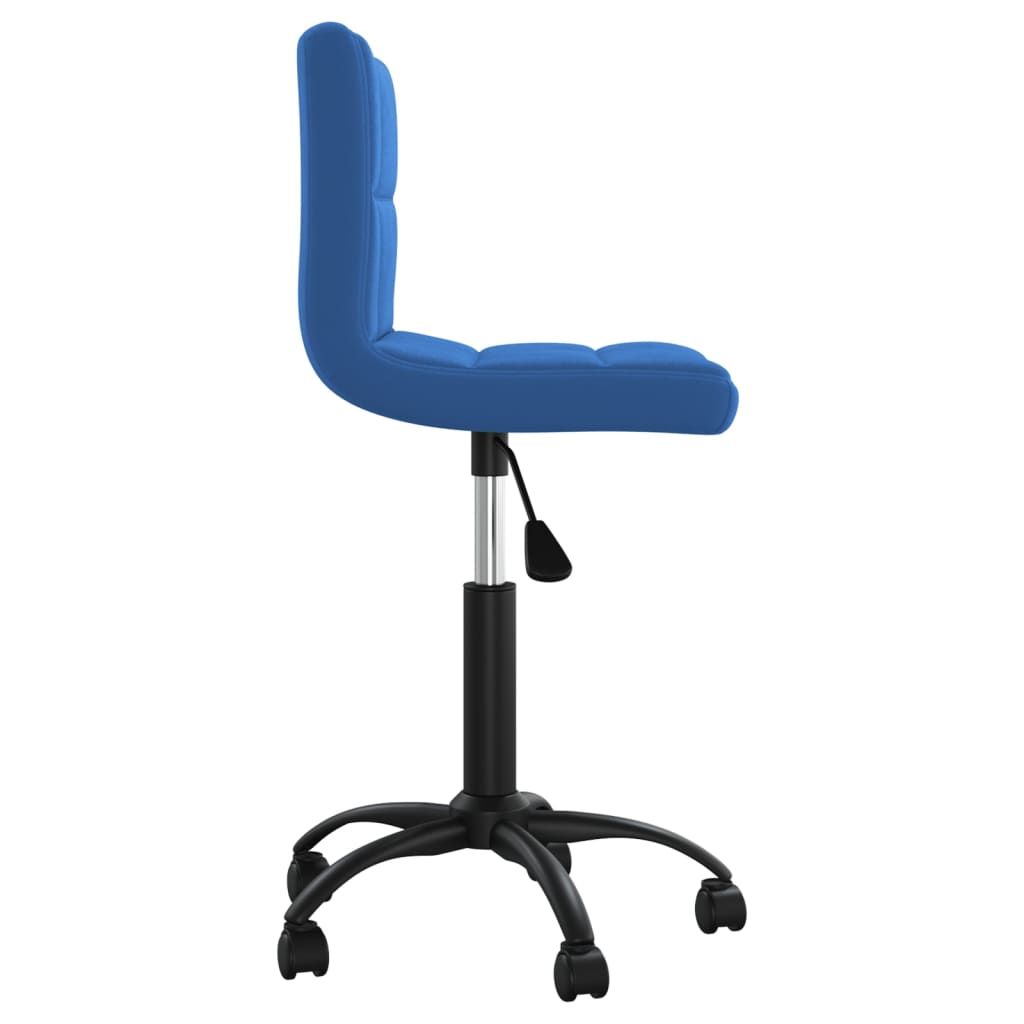 Office chair swivel velvet blue