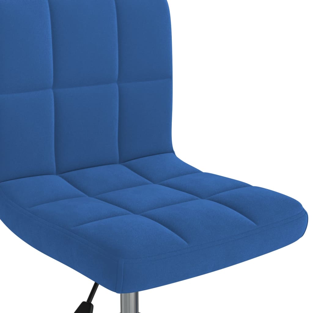 Office chair swivel velvet blue