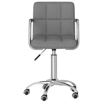 Office chair swivel fabric light gray