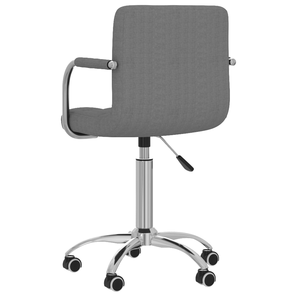 Office chair swivel fabric light gray