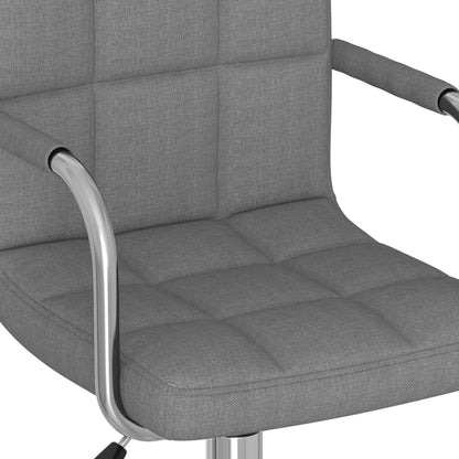 Office chair swivel fabric light gray