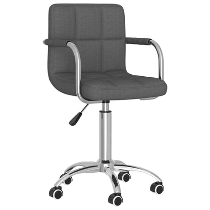 Office chair swivel fabric dark gray