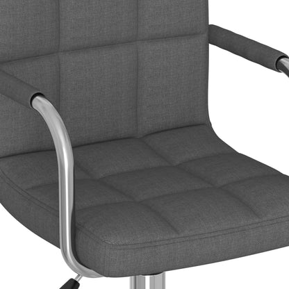 Office chair swivel fabric dark gray