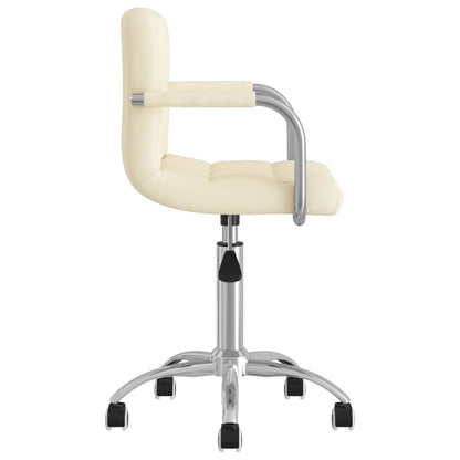 Office chair swivel fabric cream colored