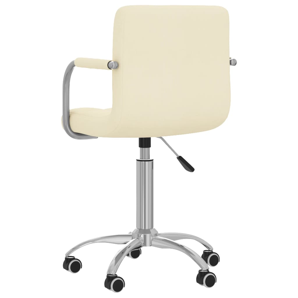 Office chair swivel fabric cream colored