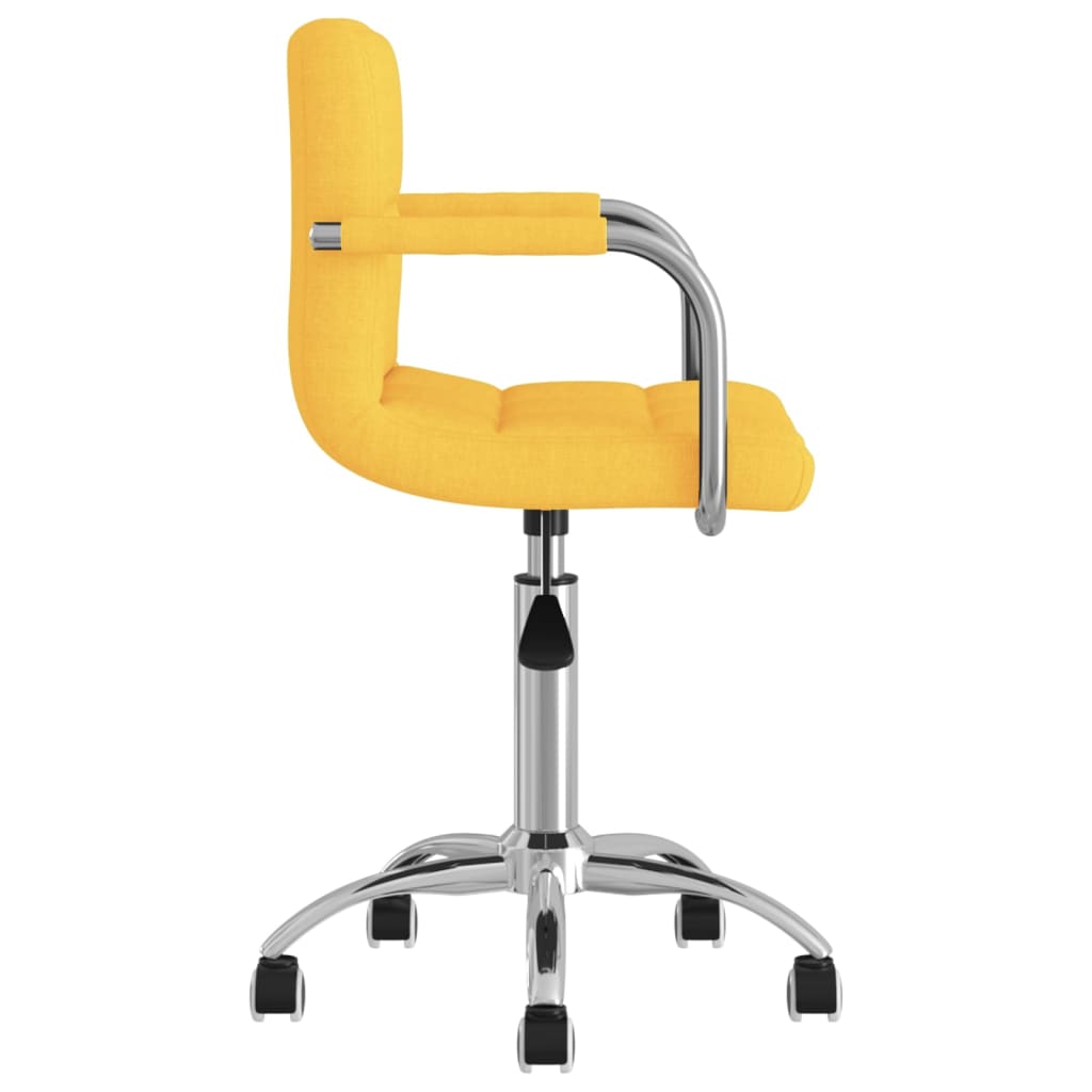 Office chair swivel fabric mustard yellow