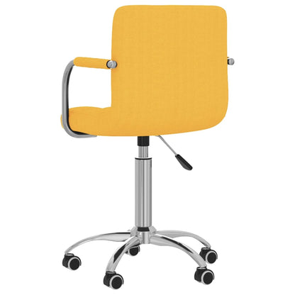 Office chair swivel fabric mustard yellow