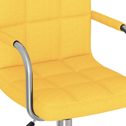 Office chair swivel fabric mustard yellow