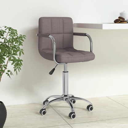 Office chair swivel fabric taupe