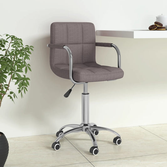 Office chair swivel fabric taupe