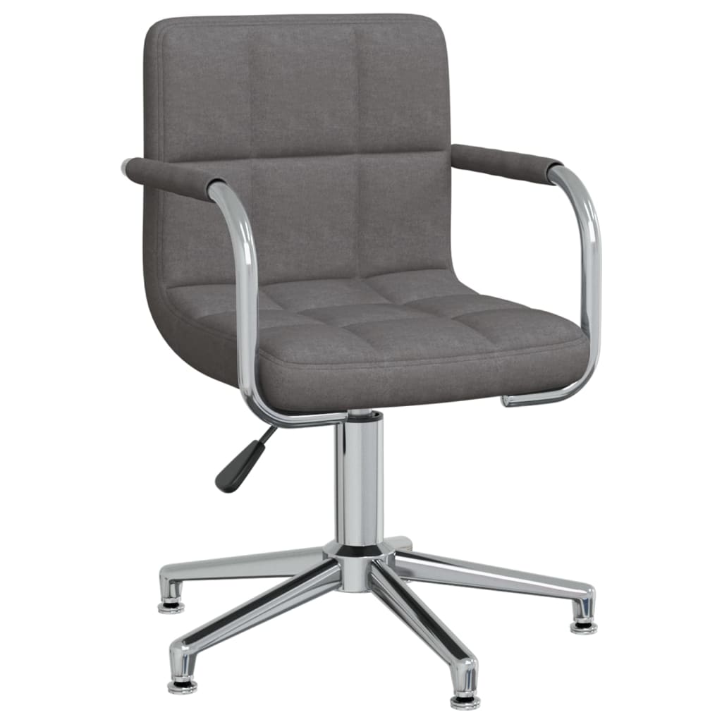 Office chair swivel fabric dark gray