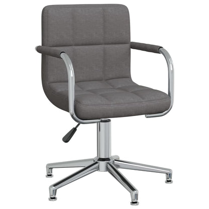 Office chair swivel fabric dark gray