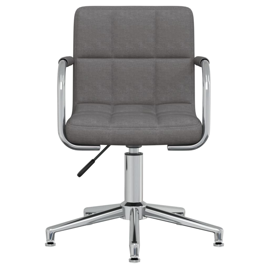 Office chair swivel fabric dark gray