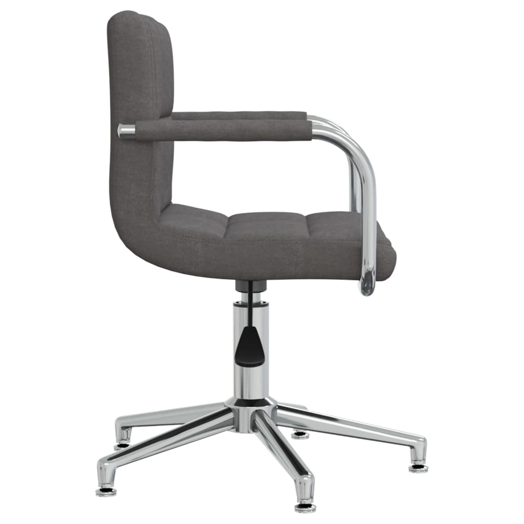 Office chair swivel fabric dark gray