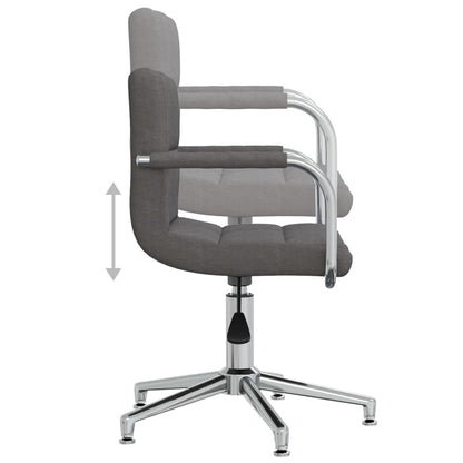 Office chair swivel fabric dark gray