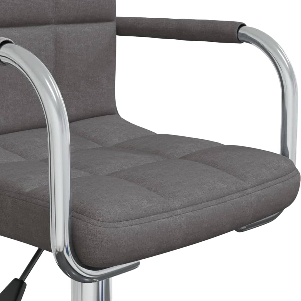 Office chair swivel fabric dark gray