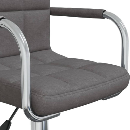 Office chair swivel fabric dark gray