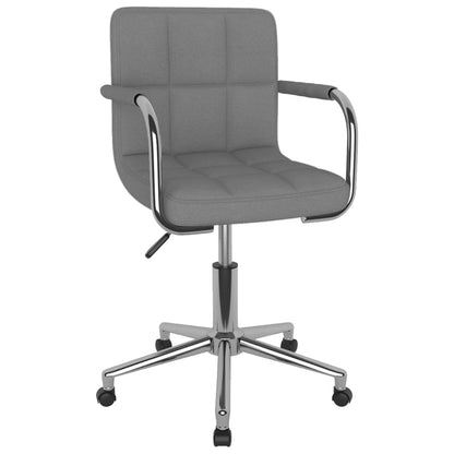 Office chair swivel fabric light gray