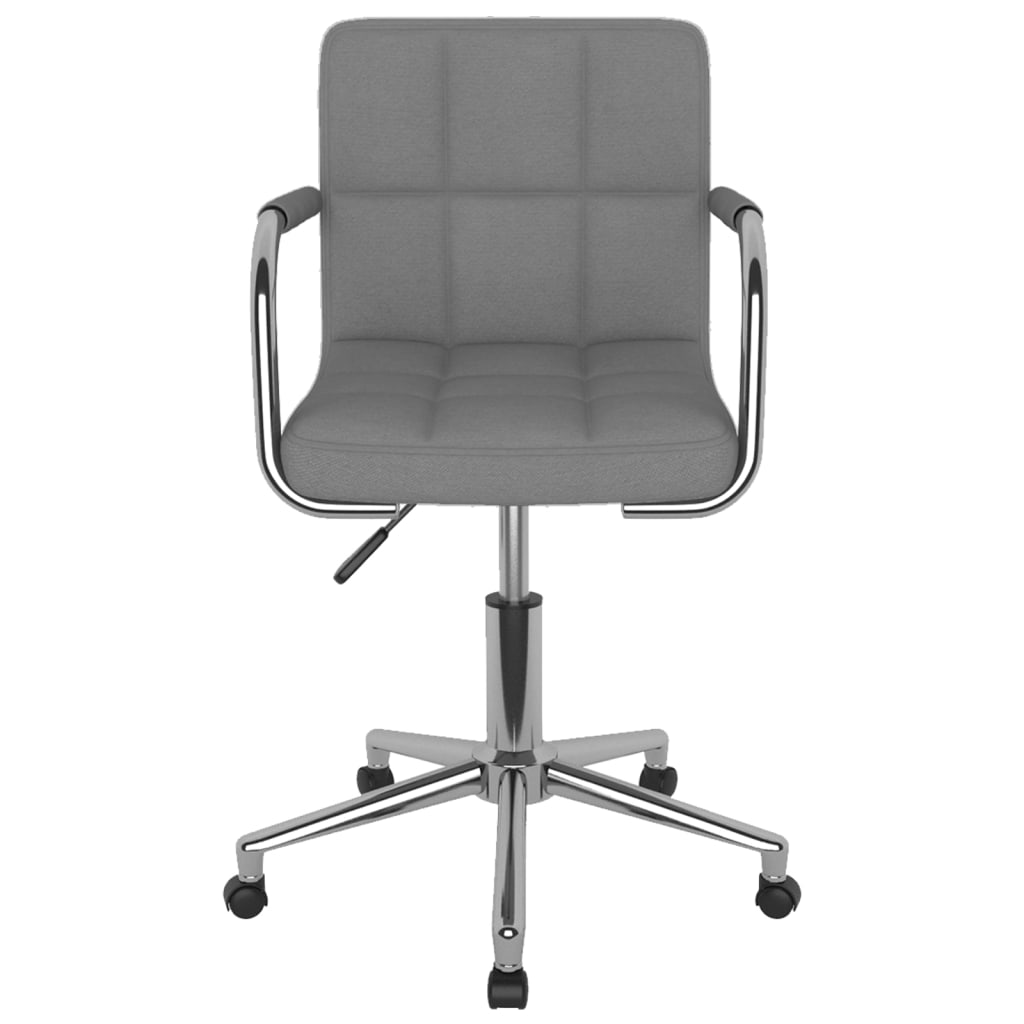 Office chair swivel fabric light gray
