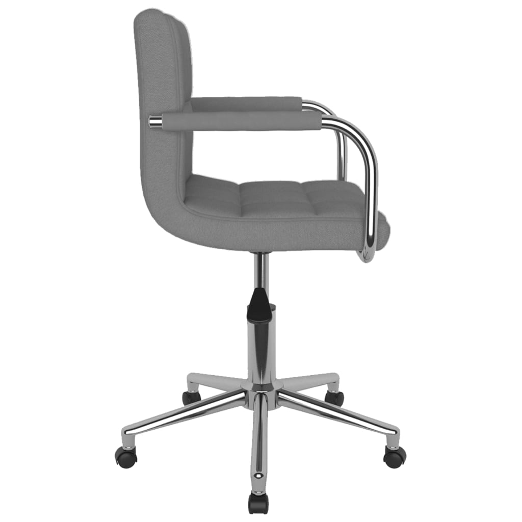 Office chair swivel fabric light gray